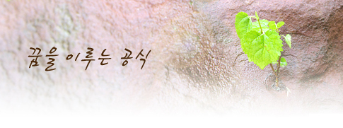 꿈을 이루는 공식